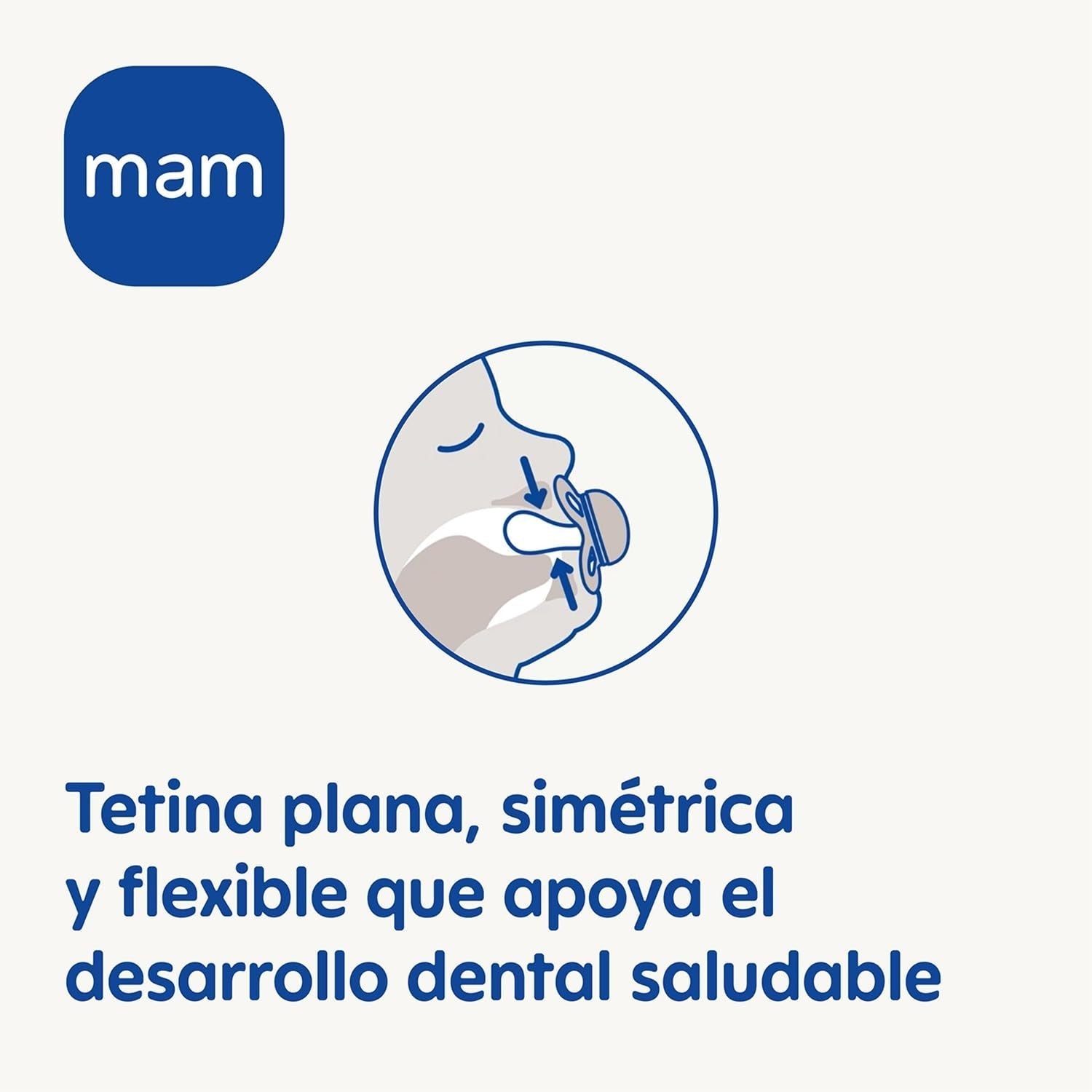 MAM Baby-Schnuller 0–2 Monate, symmetrisch, flach, flexibler Sauger, weiches Silikon, einfach zu verwenden, mit selbststerilisierender Box, original neutral, matt, 2 Stück