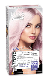 Color & Care permanente Haarfarbe 120 ml, professionelles Ergebnis, deckt graues Haar ab, angereichert mit Ölpflegekomplexen - Langanhaltende Haarfarbe (10,1 Superhelles Aschblond) Haarfärbemittel Naty Shop 10,22 Superhellblond Violett