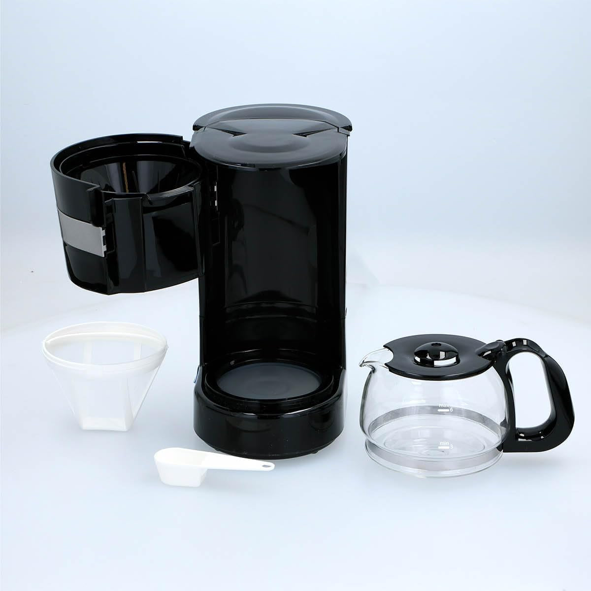 24-V-LKW-Kaffeemaschine – LKW-Kaffeemaschine – Filterkaffeemaschine – Warmhaltekaffeemaschine – Glaskaraffe-Kaffeemaschine – Schwarz