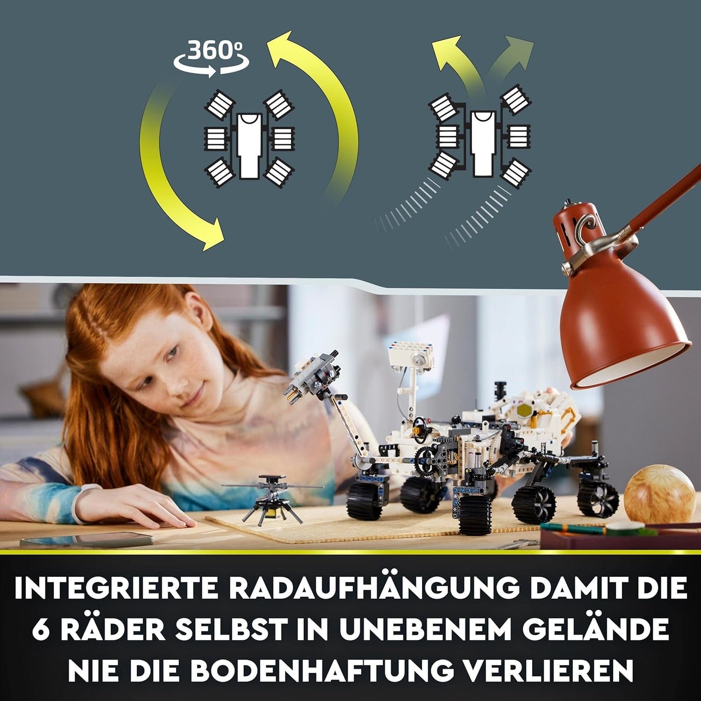 LEGO Weltraumspielzeugset 42158 Technic NASA Mars Rover Perserverance mit AR-App, wissenschaftliches Bauspielzeug für Mädchen und Jungen 10+ Bausätze Besuchen Sie den LEGO-Store