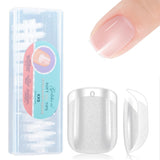 Gelike Ec Short Almond Nails – Weiche Nägel mit vollständiger Abdeckung, vorpolierte künstliche Nägel für Nagelverlängerungen, Nagelstudio zu Hause, DIY-Salon, 120 Stück, 12 Größen