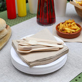 Tisch Art | 100 Großpackungen aus weichem Recyclingpapier, braune Einweg-Partyservietten, geeignet für den täglichen Gebrauch, umweltfreundlich, aus Kraftpapier, ungebleicht, kompostierbar, hergestellt in der EU, 2-lagig, 33 cm