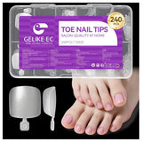 Gelike Ec Short Almond Nails – Weiche Nägel mit vollständiger Abdeckung, vorpolierte künstliche Nägel für Nagelverlängerungen, Nagelstudio zu Hause, DIY-Salon, 120 Stück, 12 Größen