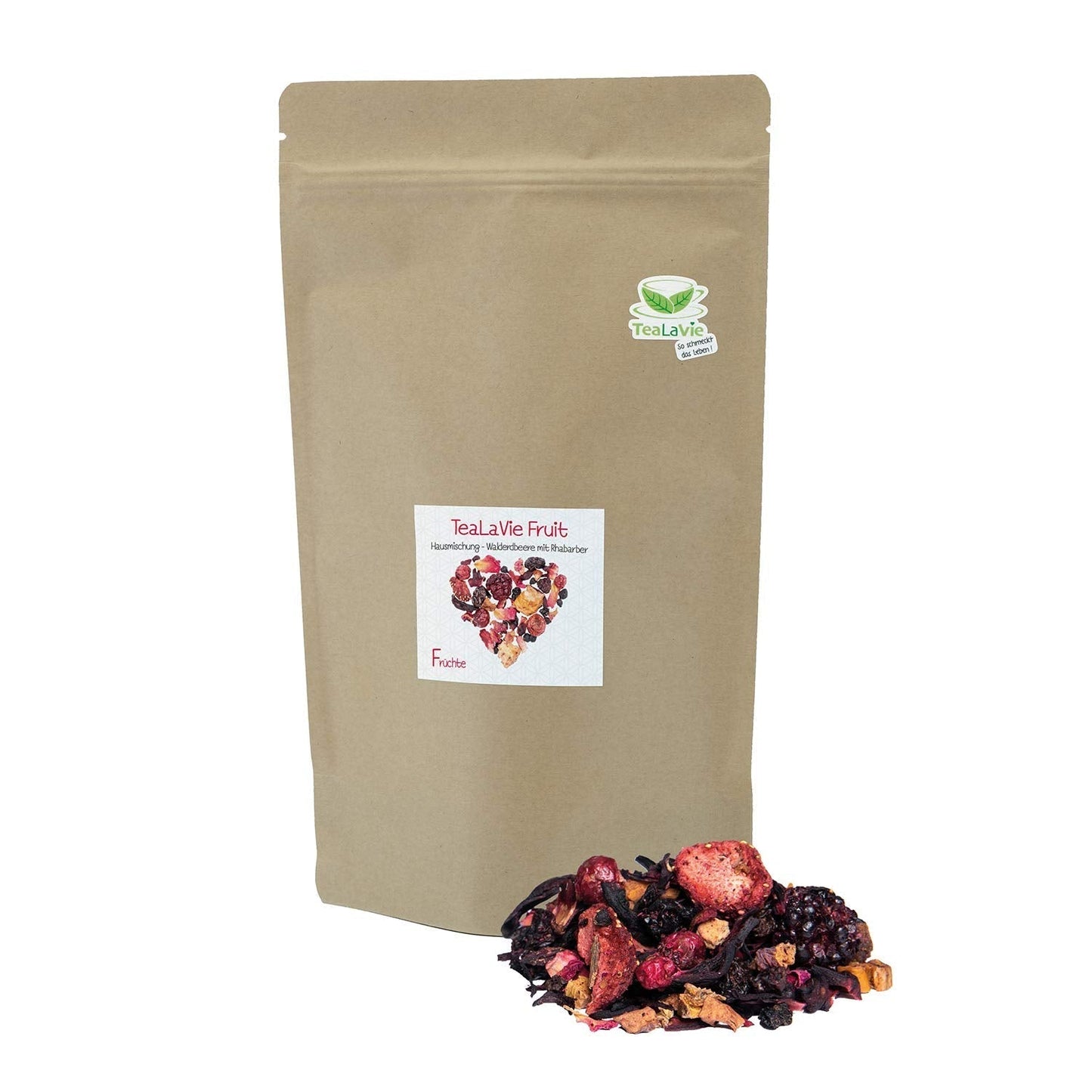 Tealavie – Tee für Kinder ohne Zucker – Walderdbeeren und Rhabarber (200 g) Tealavie Fruit – Loser Früchtetee