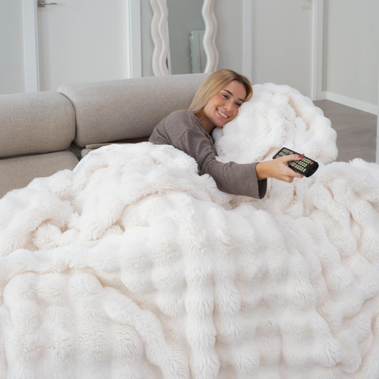Flamingueo Kuscheldecke – Thermodecke, Gewichtsdecke, Polyester, Sofadecke, Raumdekoration, Fleecedecke, Wärme, Betten, Decke, Winterdecke. Betten und Decken. Besuchen Sie den Flamingueo-Store