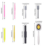 Nail Art Werkzeug Magnetstift, 10 Stück Nagel Magnet Stick Tool Set, Nagel Magnet Stift Und Starker Magnet Stock Punktierungsstifte Für DIY 3D Magnetics Katzenauge UV Gel Polnische Nagel Kunst