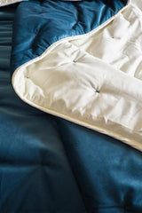 Toison D'Or Denali Steppdecke, 180 cm x 240 cm, Pfau, blau Steppdecken und Steppdecken Naty Shop