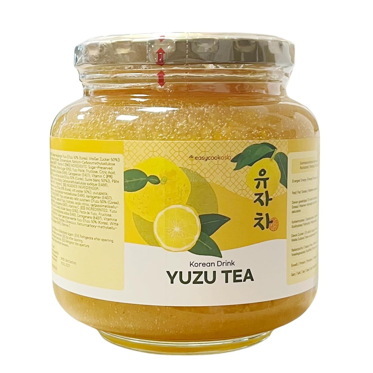 Easycookasia Koreanisches Getränk – Yuzu-Tee | Fruchtig, süß und zitrisch | Mit Vitamin C | Für Tee, Limonade, Cocktails und Desserts | Entdecken Sie die asiatische Teekultur (500g)