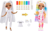 Rainbow High Color & Create DIY Modepuppe – Grüne Augen, Zopfe, extra Top & Schuhe, abwaschbare Regenbogenstifte – Ausmalen, Gestalten, Spielen, Auswaschen – für Kinder von 4-12 Jahren und Sammler