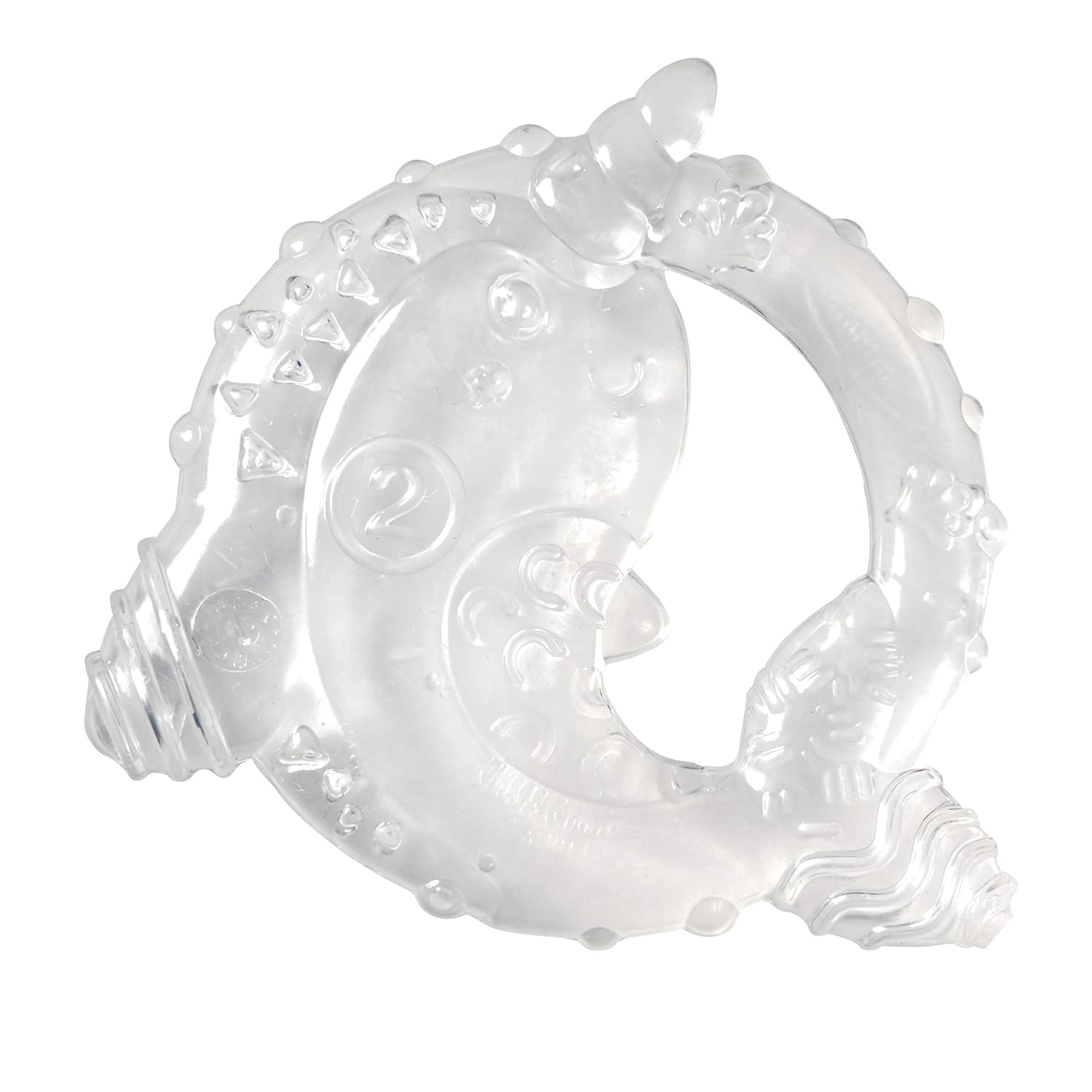 Infantino 316564-01 Infantino Transparente Beißringe – weicher Beißring, aus ungiftigem Material, für sensorische Entwicklung und Unterstützung beim Zahnen, mehrfarbig