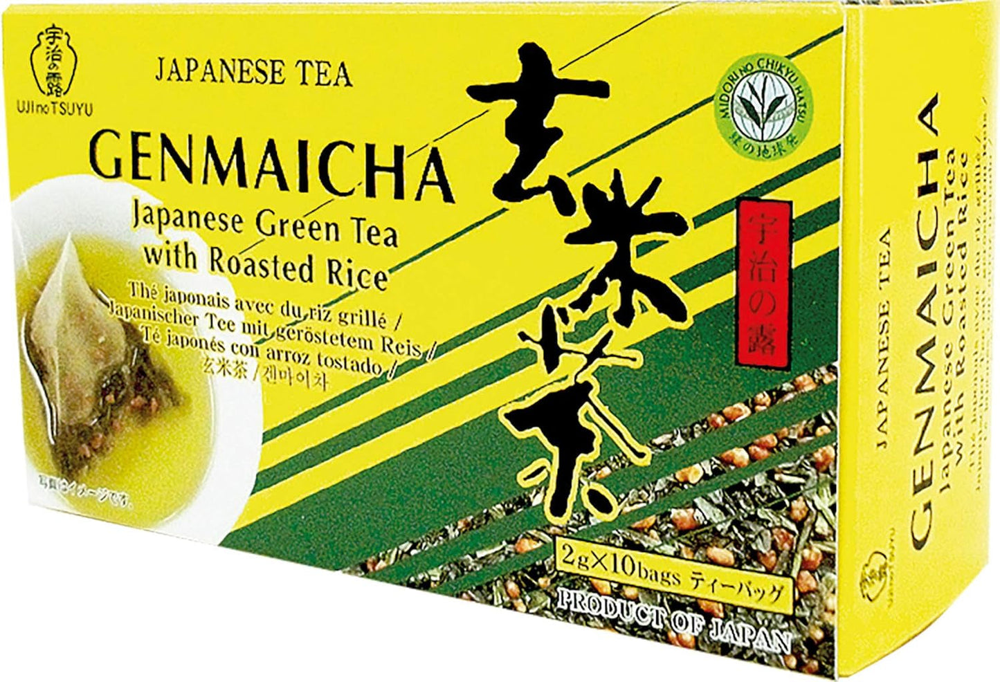 Grüner Tee mit rundgeröstetem Reis, Genmaicha (1 x 20 g – 10 Beutel à 2 g)