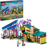 LEGO Friends Olly und Paisley Familienhaus, Puppenhaus mit Figuren und Zubehör, zweistöckiges Haus und Baumhaus-Set, kreatives Geschenk für Mädchen und Jungen ab 7 Jahren 42620 Bausets Besuchen Sie den LEGO-Store Single
