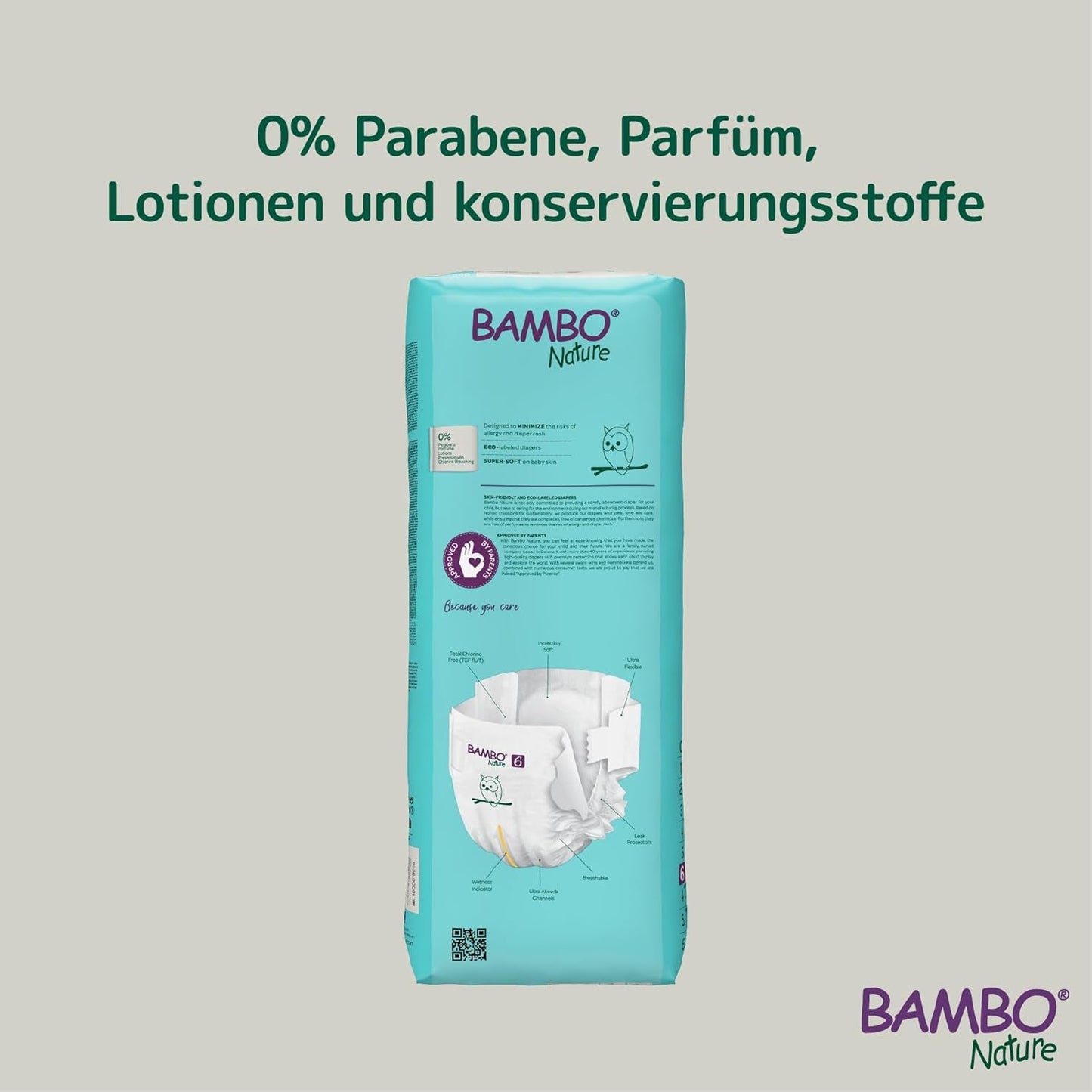 Bambo Nature Premium Eco Windeln, Größe 6, 1,63 kg