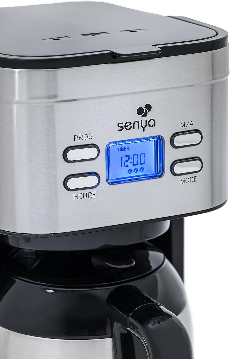 SYBF-CM025 Heißkaffeemaschine, Edelstahl, 1,2 Liter, Edelstahl