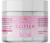 Goodbake Happy Glitter Gold – Essbarer Lebensmittelglitter, 10 Gramm Glitter Naty Shop Silver