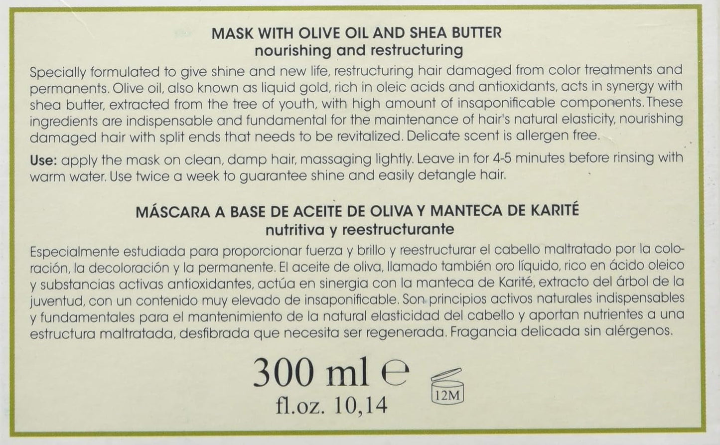 Olivaöl-Gesichtsmaske – 300 ml Naty Shop Haarmaske