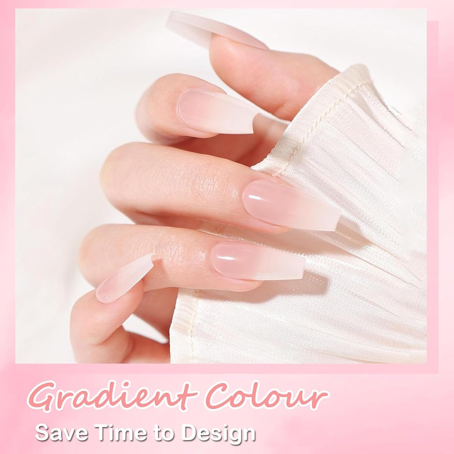 Ballerina-Kunstnägel-Set – 240-teiliges zartes Flieder-Rosa-Kunstnägel-Set, vollflächiger Kleber auf Kunstnägeln, Set mit künstlichen Nagelspitzen für Maniküre und Nagelkunst für Frauen und Mädchen (Lavendelrosa)