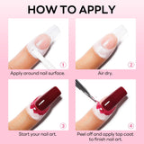 AIMEILI Latex Peel off Tape Nagelleck Korrektor Hautschutz Fingerschutz Für Nail Art Palisade Geruchlos Weiß 15Ml