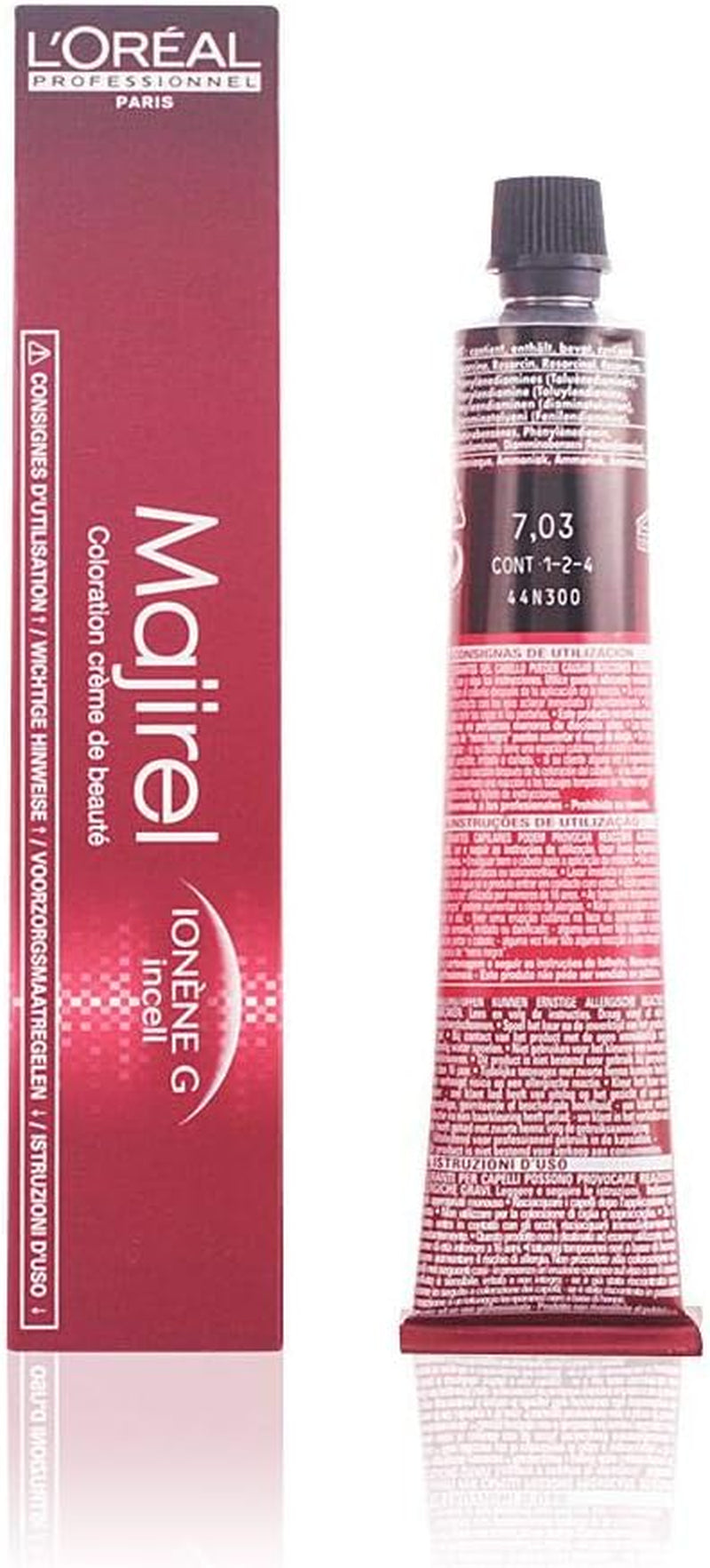 L'Oréal Professionnel Majirel 7 Mittelblond, 50 ml Haarfärbemittel Naty Shop 7.03 Mittelblond Hellgold