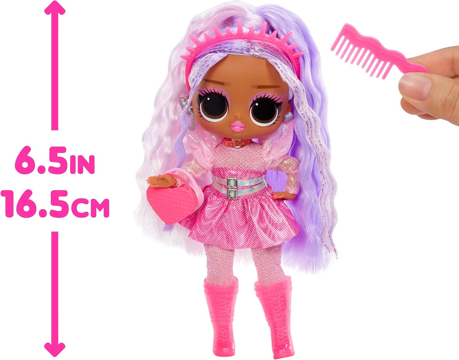 L.O.L. Überraschung! Tweens Neon Pop Stars – Kitty K – 1 Modepuppe mit hintergrundbeleuchteten Überraschungen und mehr als 10 Popstar-Outfits und Accessoires, einschließlich Retro-Mikrobändern, Geschenk für Kinder ab 4 Jahren, Naty Shop Dolls