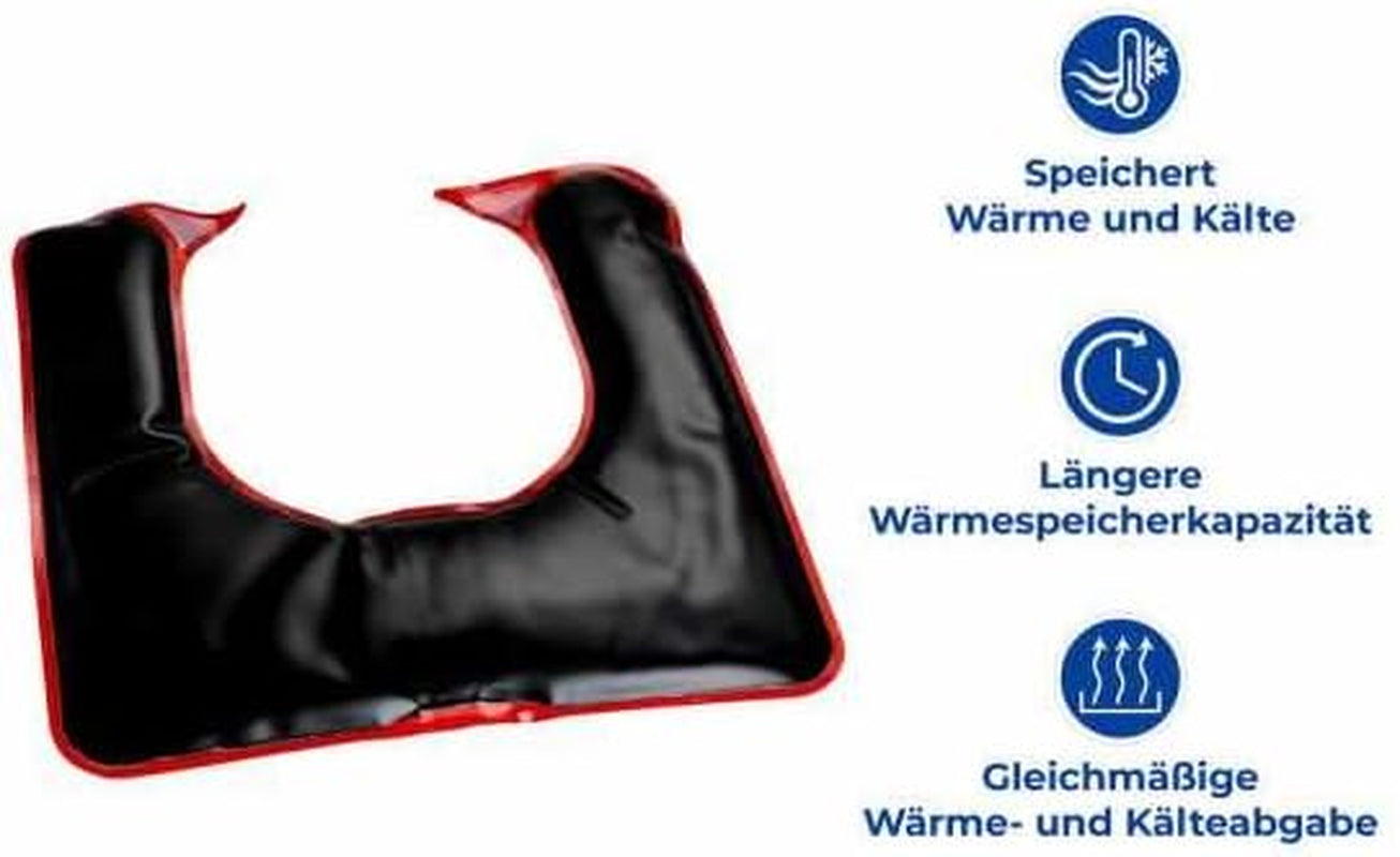 Maximex Moor-Nackenkissen für Mikrowelle, wohltuende Wärme gegen Verspannungen, spezielle Passform, Maße (L x H x T): 30,5 x 1 x 29 cm, orthopädische Nackenkissen, Naty Shop