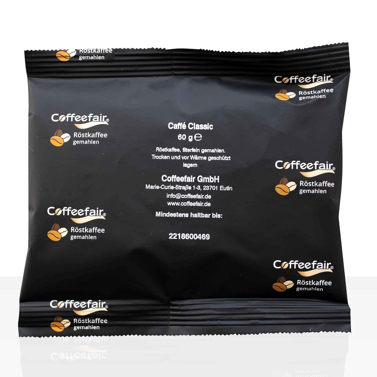 Filterkaffee Coffeefair Caffe Classic 80 x 60 g gemahlener Kaffee, Gastro-Qualität, leicht geröstet, ausgewogen und vollmundig, für Filterkaffee-Espresso