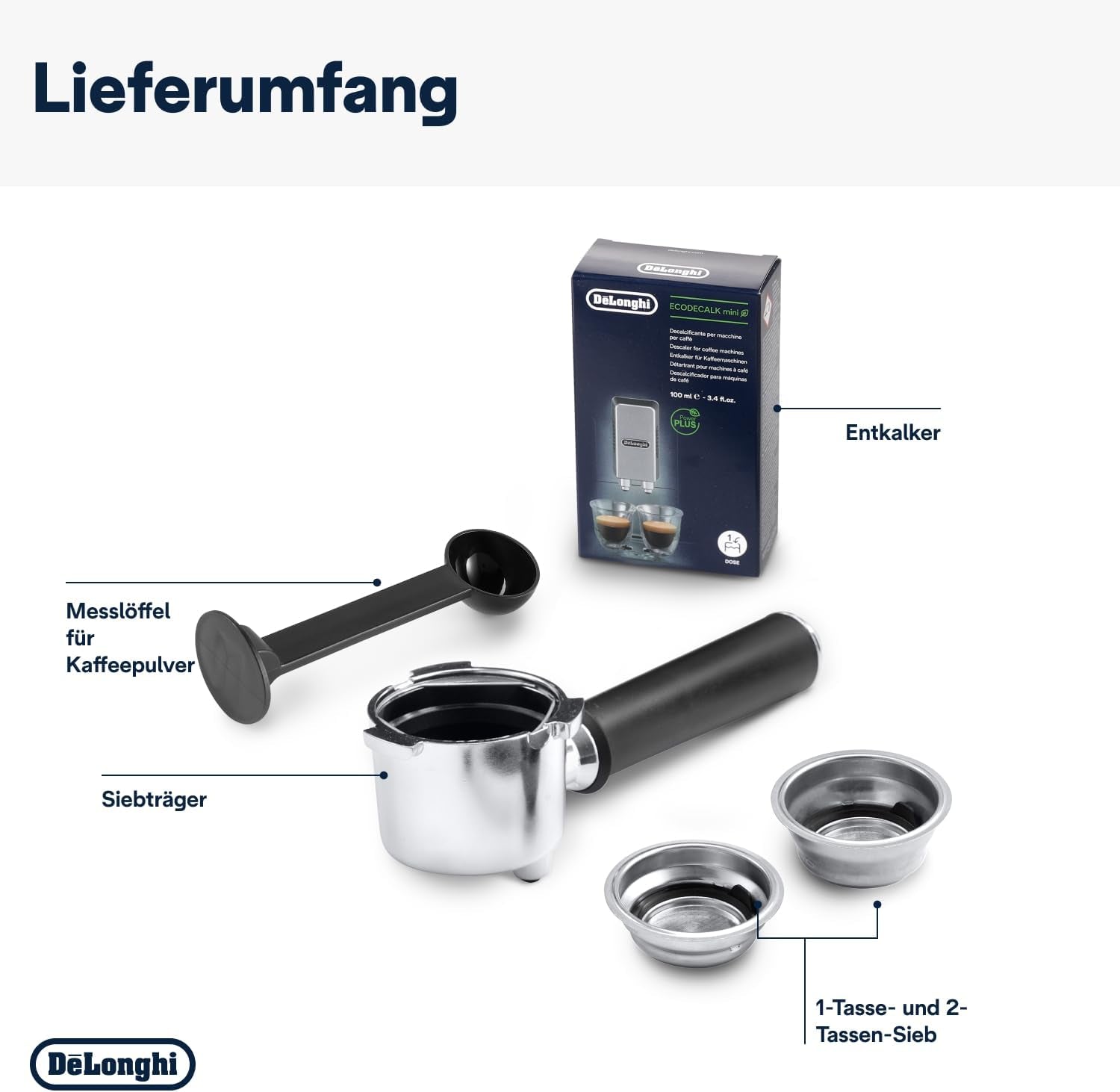 De'Longhi Dedica Style EC 685.B – Espressomaschine mit Siebträger, Espressomaschine mit professionellem Milchaufschäumer, nur 15 cm breit, für gemahlenen Kaffee oder ESE-Kapseln, 1 l Wassertank, schwarz