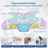 Hothands Memory Foam-Kissen, ergonomisches orthopädisches Kissen, seitliches Rückenkissen zur Linderung von Bauchschmerzen, verbessert die Schlafqualität, 62 x 41 x 13/11 cm, orthopädische Nackenkissen, Naty Shop