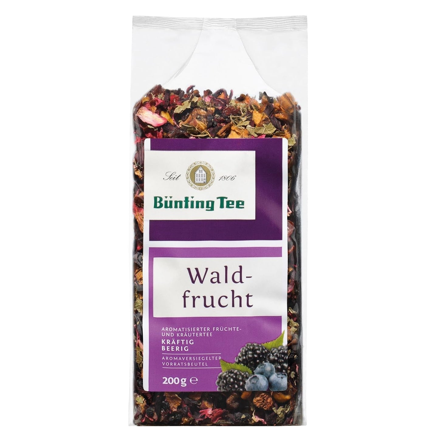 Bünting Waldfrucht 3er Pack – loser Früchtetee – 3 x 200 g