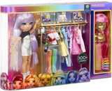 Rainbow High 571049 Fashion Studio – Exklusive Puppe mit Kleidung, Accessoires und 2 glänzenden Perücken – Kreieren Sie über 300 Outfits!
