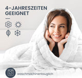 7 kg Therapiedecke I 135X200Cm I Für erholsamen Schlaf I Hochwertige Gewichtsdecke aus atmungsaktiver Baumwolle I Stressabbauend und therapeutisch – Inklusive Packbox mit Tragegriff Betten und Decken Besuche den mÃ¼d-Store