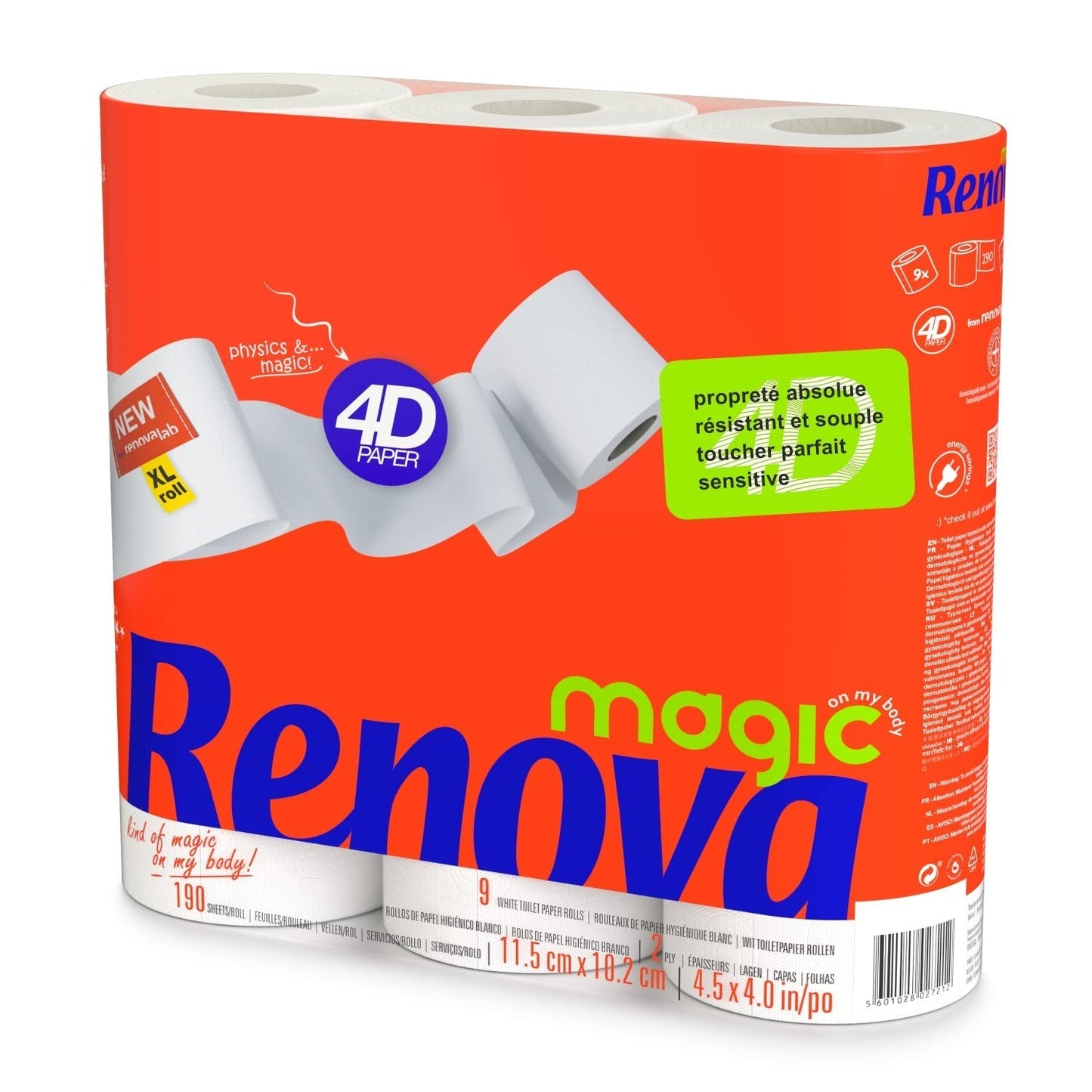 Renova Toilettenpapier – 9 Rollen