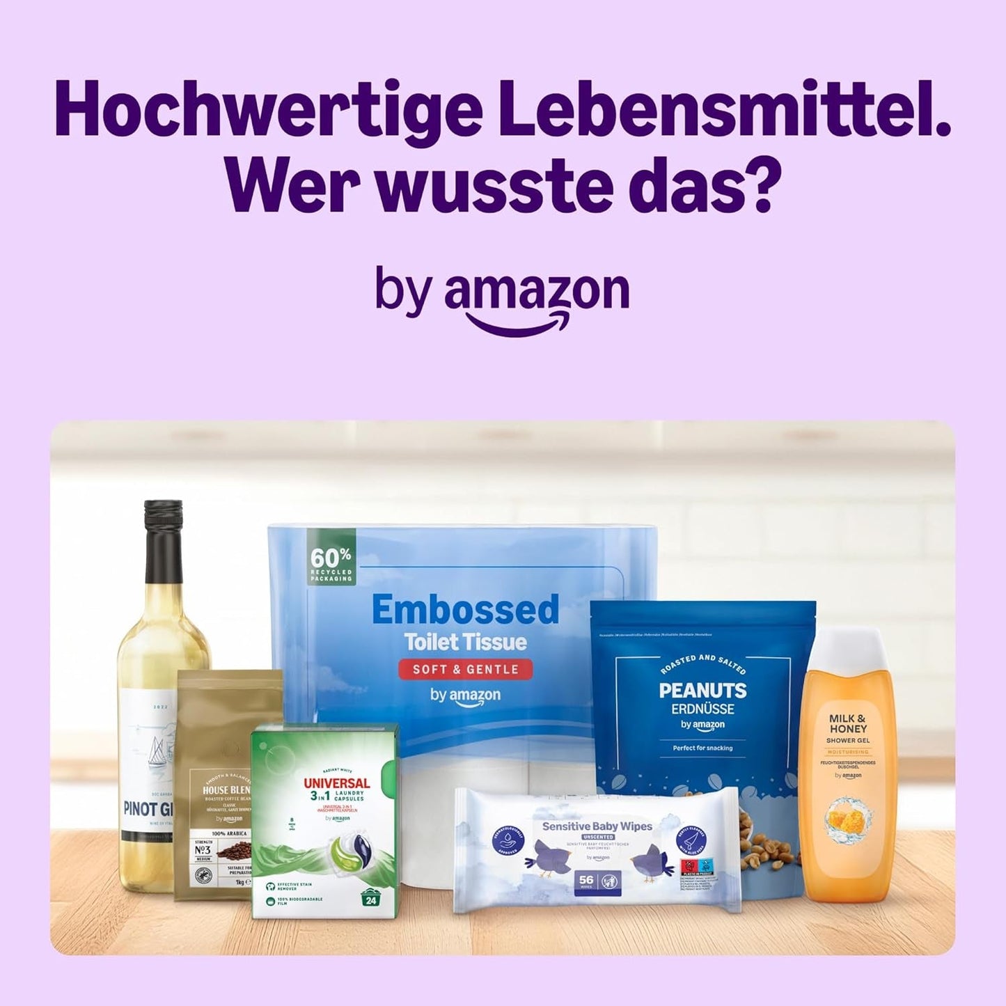 von Amazon Sensitive Baby Tücher, Unparfümiert, 1008 Feuchttücher, 18er-Packung á 56 Stück (Zuvor eine Marke von Mama Bear, gleiches Produkt)