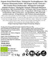 1 kg Bio-Trockenpflaumen mit weichen Kernen, ohne Zusatz- und Konservierungsstoffe, ganz natürlich. Dehydrierte Produkte Naty Shop