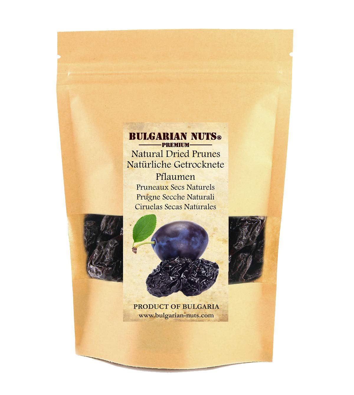 1 kg Natürlich getrocknete Pflaumen, entsteint, ohne Zusatzstoffe, ohne Zucker, ohne Süßstoffe, nichts Künstliches, aus bulgarischen Obstgärten. Dehydrierte Produkte Naty Shop Standardtitel