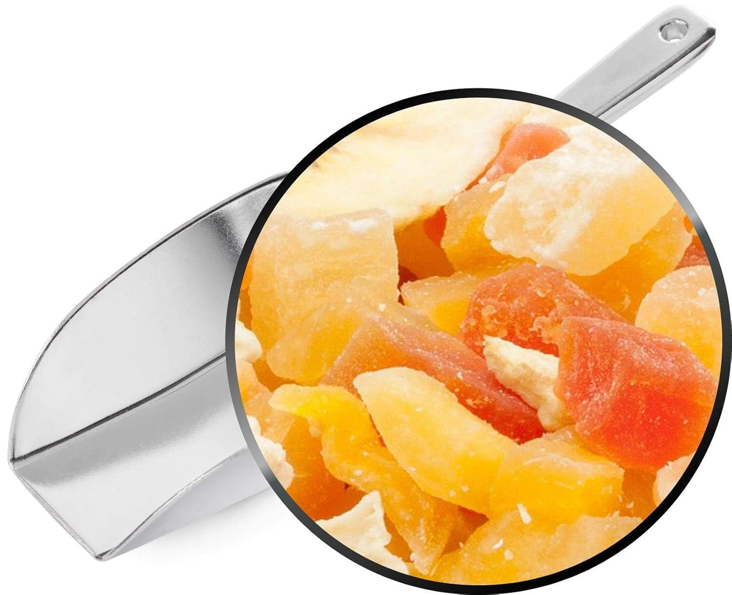 1 x 3 kg exotische Fruchtmischung kandierte Fruchtstücke Papaya Mango Wassermelone Ananas Kokos Apfel Banane fettarm salzarm vegetarisch glutenfrei laktosefrei Dehydrierte Produkte Mein Shop