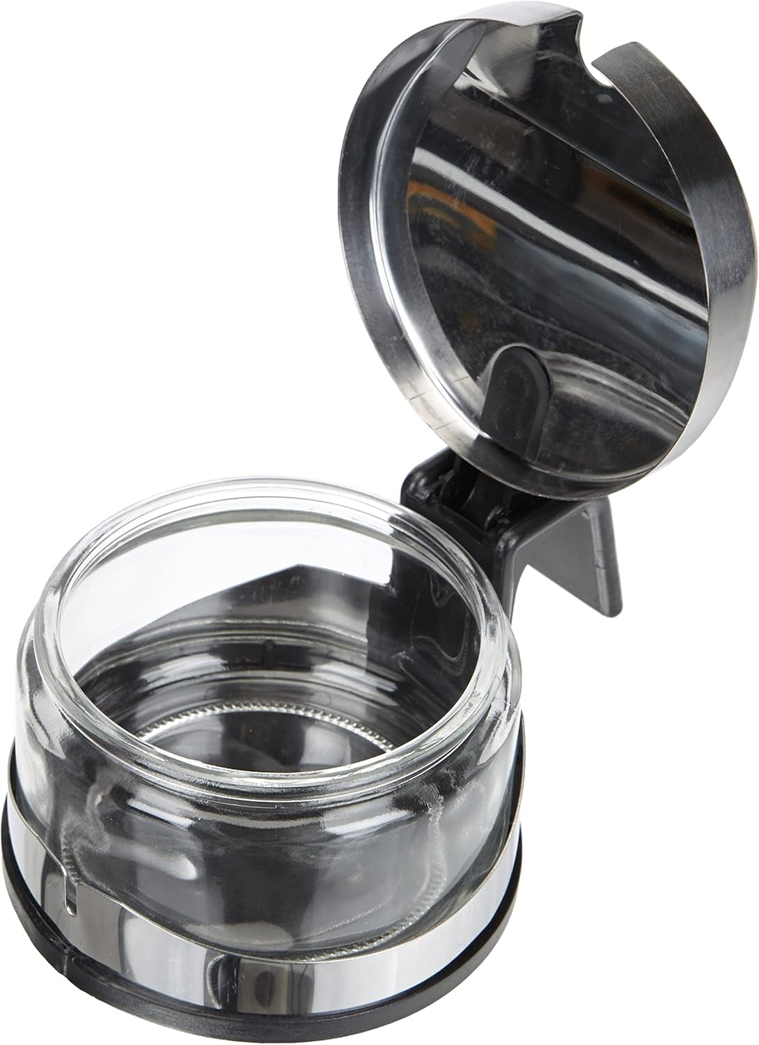 Classic Shaker, 250 ml, mit Löffel, Edelstahl, silber/transparent, 13 x 10 x 9 cm, 2 Stück