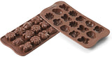 Silikomart 199199, Form für Schokolade, Frühlingsmodell, 15 Pralinen, Brown Kitchen Naty Shop