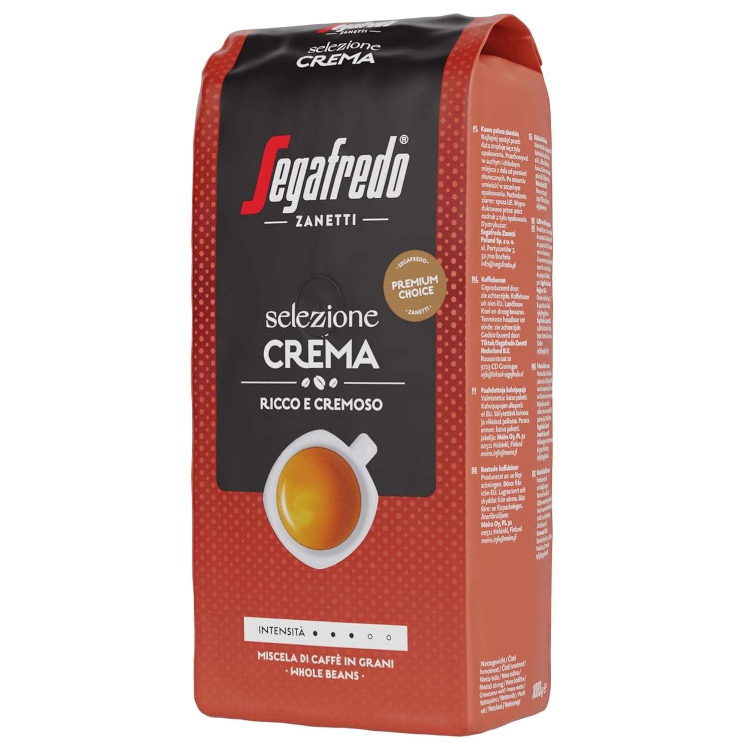 Segafredo Zanetti Selezione Sahnebohnen, 6er Pack (1 x 1 kg)