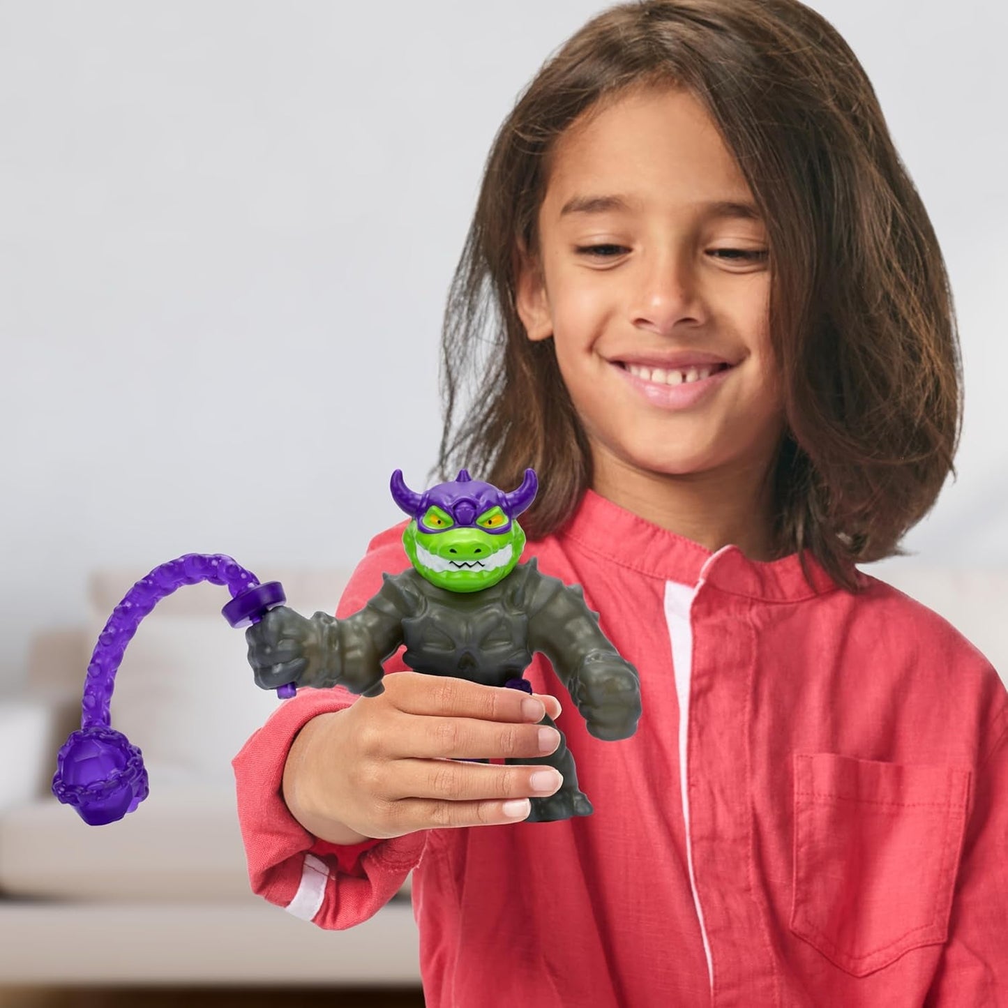 Heroes of Goo Jit Zu Stretch Strikers Deluxe Hero Pack Rock Jaw Dehnbare Actionfigur mit über 20 coolen Kampfausrüstungs-Actionfiguren Naty Shop