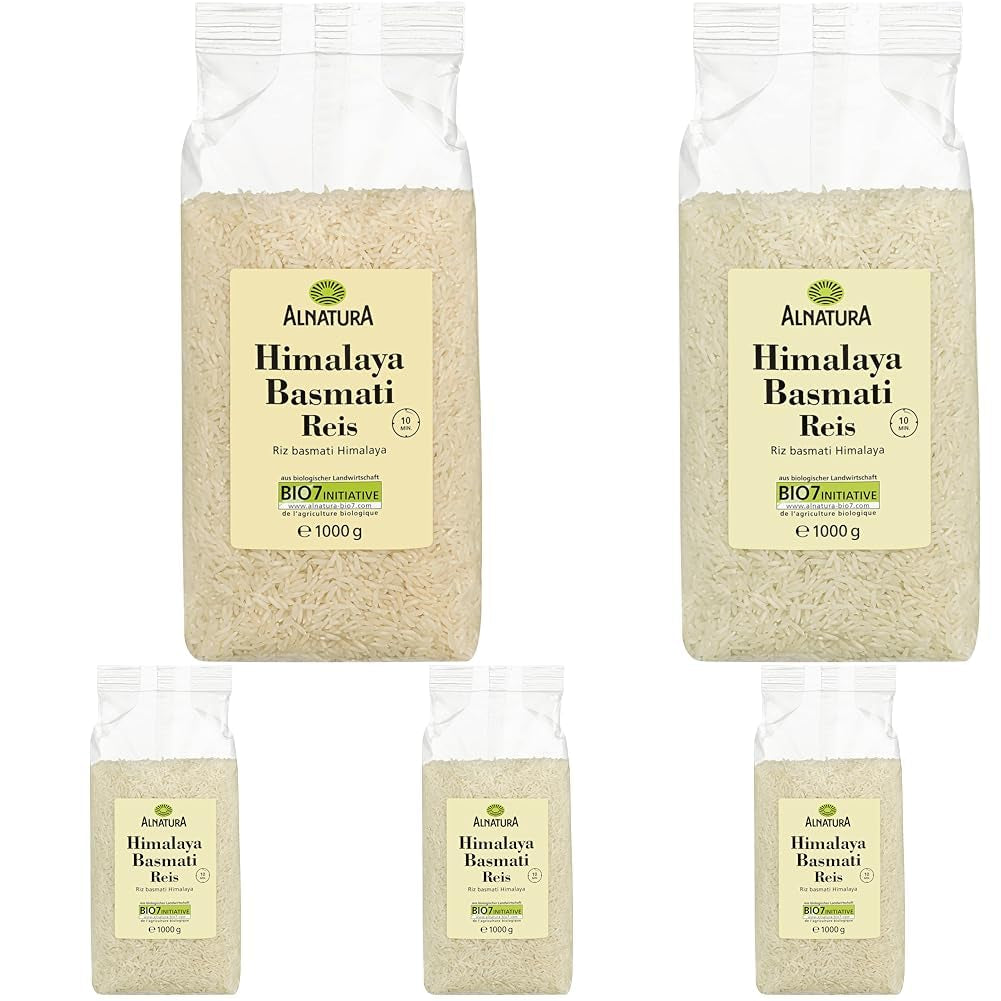 Bio-weißer Basmatireis aus dem Himalaya, 1 kg
