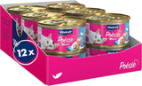 Vitakraft Poésie Mousse, Nassfutter für Katzen, luftiger Schaum, mit Lachs, ohne Zucker- oder Getreidezusatz (12 x 85 g)