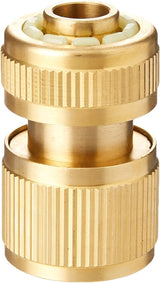 Silverline 196506 Messing-Schnellkupplung mit Wasserstopp, 1/2" Innengewinde