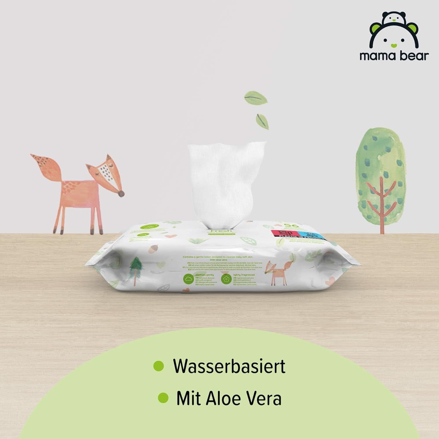 Frische Babyfeuchttücher mit Aloe Vera Mama Bear Naty Shop