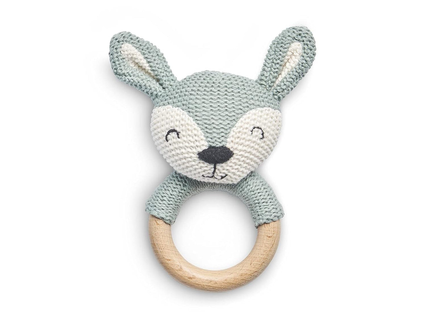 Jollein 101-001-67008 Beißring aus Naturkautschuk, Teddybär, Keks