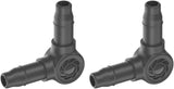 L-Stück für Gardena Micro-Drip 4,6 mm (3/16 Zoll): Zur Änderung der Verteilungsrichtung und der Tropfleitungen um 90 Grad, knickfreie Installation, einfache und flexible Verbindungstechnik (13212-20)