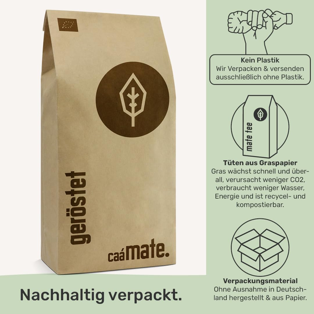 Gerösteter Mate-Tee BIO 1 KG ● Yerba Mate-Tee ● Biologisch, Fairtrade und luftgetrocknet