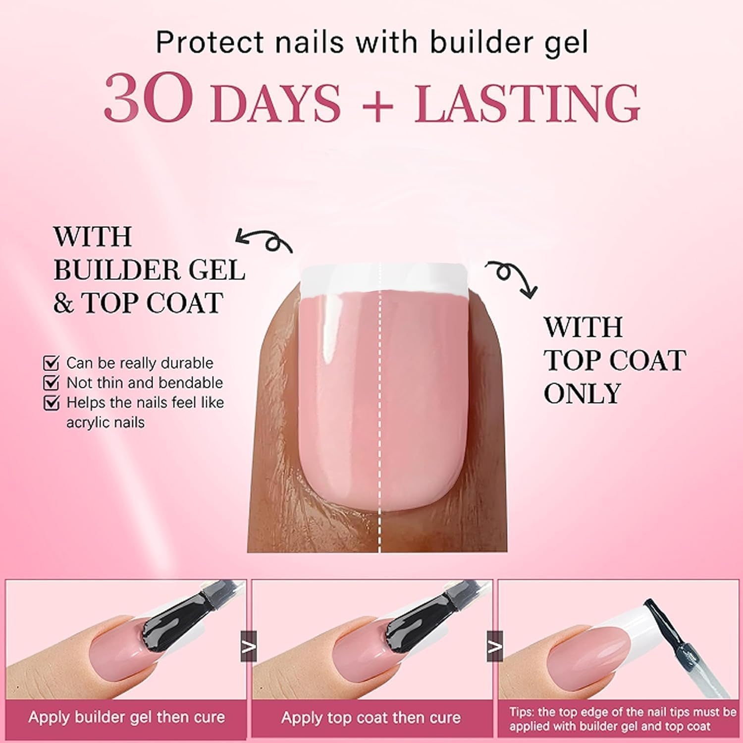 240 Set kurze französische Kunstnägel, quadratische künstliche Nägel, Nägel zum Aufkleben, Acryl-Nagelspitzen, künstliche Nägel für Frauen, DIY-Nagelkunst
