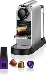 Espressomaschine mit Nespresso-Kapseln XN761B Citiz&Milk | Automatischer Standby-Modus | 1260 Watt | Fassungsvermögen des Wassertanks: 1 l | Pumpendruck: 19 bar | Silber