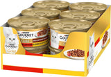 Gourmet Gold Délicatesse en Sauce Rind- und Hühnernassfutter für Katzen, 12er-Pack (12 x 85 g)